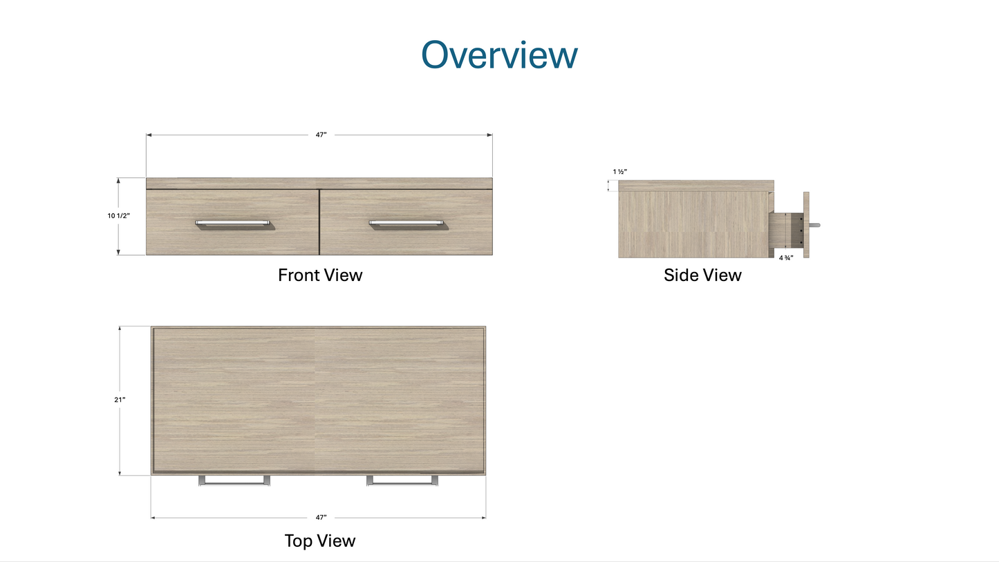 Floating Console Plans
